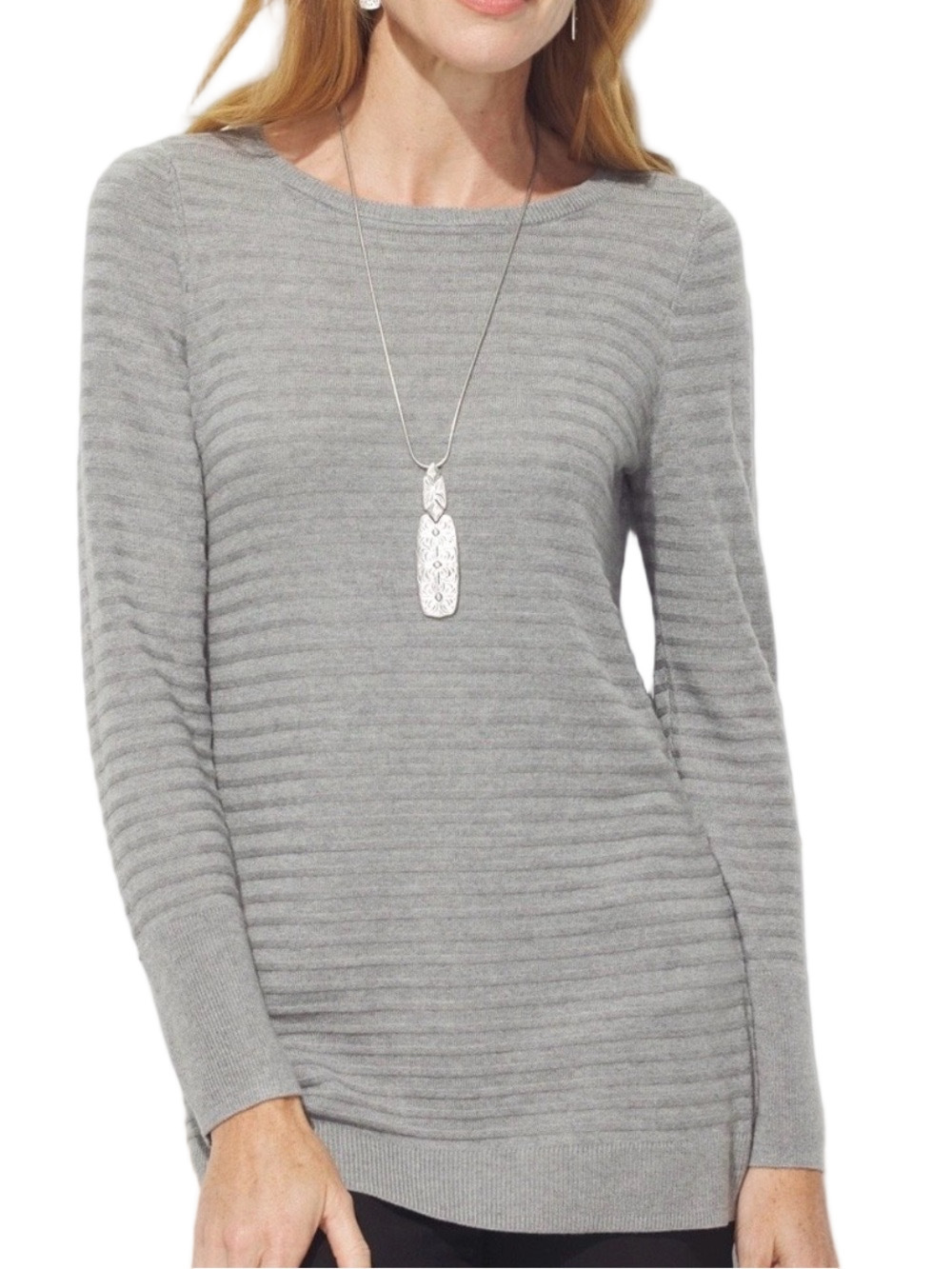 93. NWT WOMENS CHICO’S 4/XXL DETAIL SWEATER